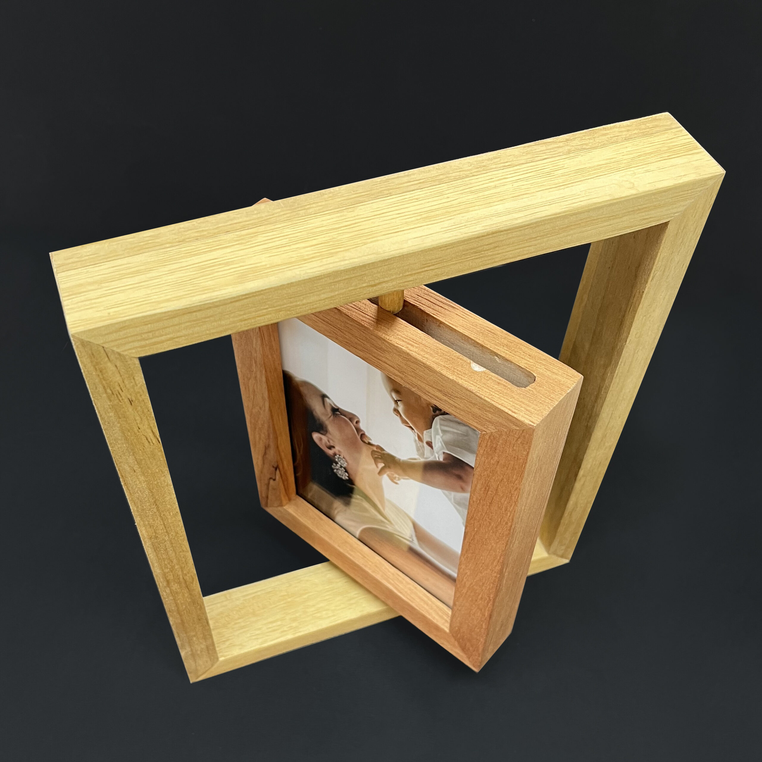 Marco de madera giratorio 13x18